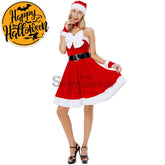 【In Stock】Christmas Cosplay Bowknot Christmas Dress Costume Costumes